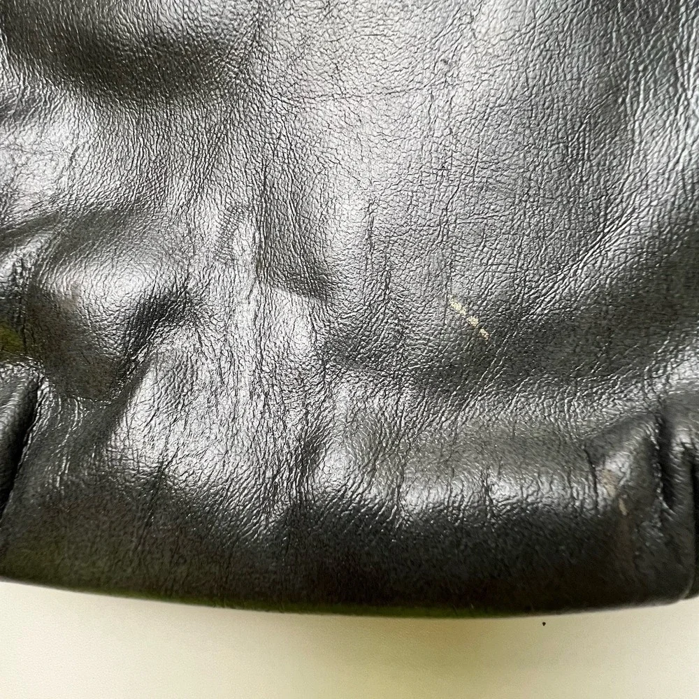 Vintage Mardane Lion/Tiger Head Dark Gray Shimmery Evening Purse  Chain Strap